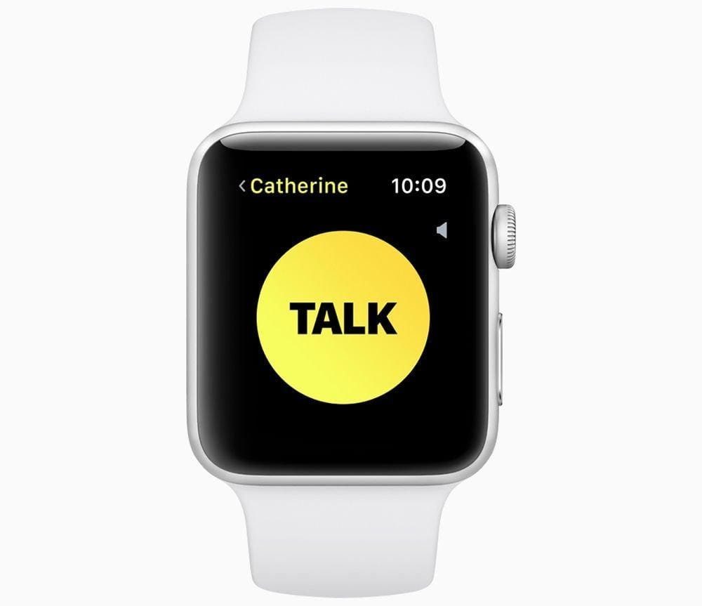 how to talk to someone on walkie talkie apple watch